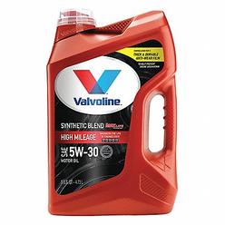 Valvoline 881163 Valvoline Engine Oil: 5 qt Size, Jug, 5W-30, Amber, -30° to 220°F, Synthetic Blend  881163