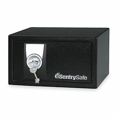 Sentry Safe X031 Sentry Safe Security Safe: Compact and Portable, Privacy Key Lock, 6 9/16 in Outside Ht, Black  X031