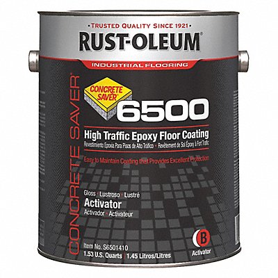 Rust-Oleum S6501410 Rust-Oleum Epoxy Coating Activator: Polyamine Converted Epoxy, 2-Step System Components, Clear  S6501410