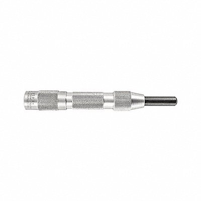 Starrett 819 Starrett Automatic Center Punch: 1/64 in Tip Size, Round, 5/8 in Shank Dia, 5 in Overall Lg, 1/4 in Taper Lg  819