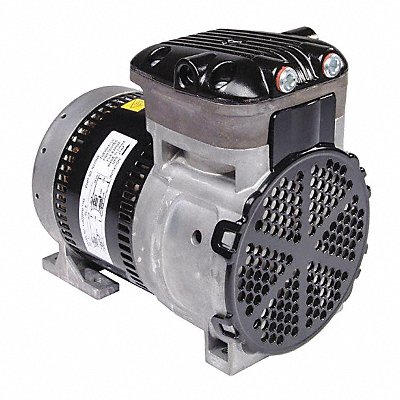 Gast 86R123-101-N170X Gast Rocking Piston Vacuum Pump: 0.125 hp, 1 Phase, 115/230V AC, 125 psi Max Continuous Pressure  86R123-1