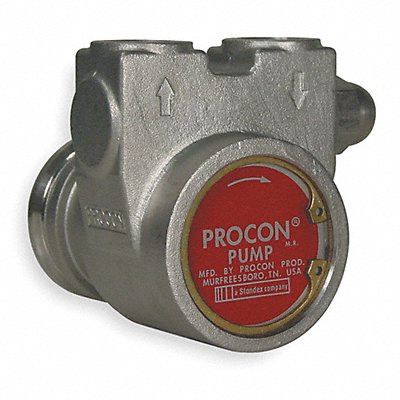 Procon 113A025F31CA 250 Procon Rotary Vane Pump: 3/8 in Inlet/Outlet NPTF (In.), 35 gph Max. Flow (GPH), Stainless Steel  113A02