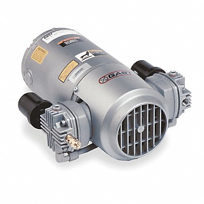 Gast 5LCA-251-M550NGX Gast Piston Air Compressor/Vacuum Pump: 0.75 hp, 1 Phase, 115/230V AC, 27.5 in Hg Max Vacuum  5LCA-251-M55