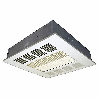 Qmark CDF548RE Qmark Electric Ceiling Panel Heater: 2000W/3000W/4000W, 208V AC, 1 or 3-phase, Recessed, White  CDF548RE