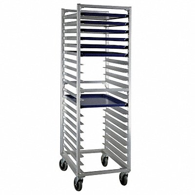 New Age 1331 New Age Full Size Bun Pan Rack: All Welded Aluminum, 20 Slots, 69 3/4 in Ht, 20 1/2 in Wd  1331
