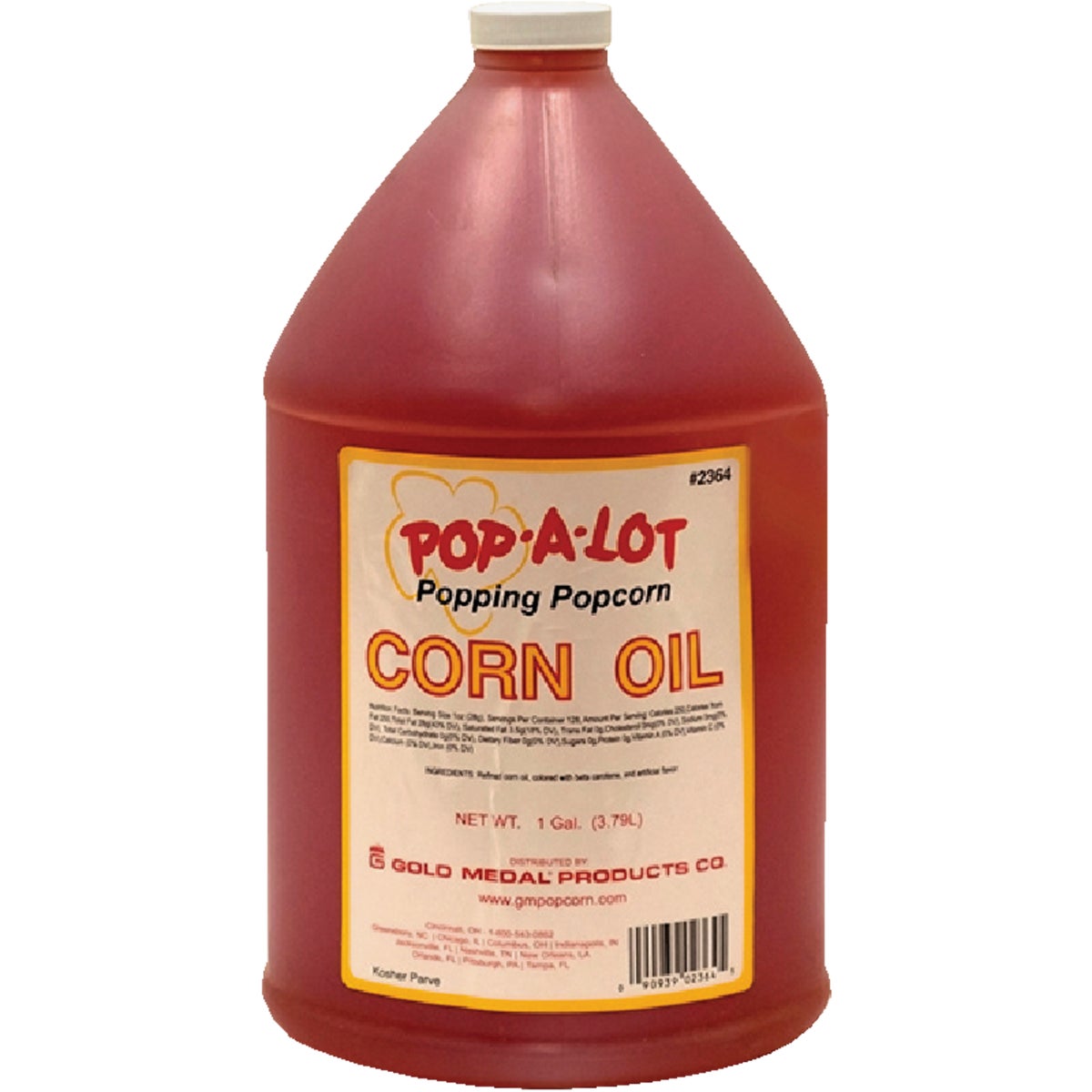 Gold Medal 2364 Gold Medal Pop-A-Lot 1 Gal. Popcorn Popping Oil 2364 Pack of 4