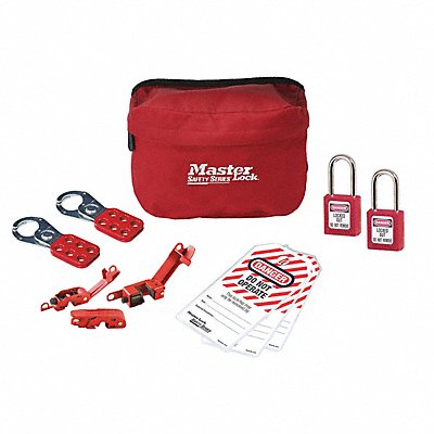 Master Lock S1010E410KABAS Master Lock Compact Safety Lockout Pouch, Electrical: Electrical, Keyed Alike Padlocks  S1010E410KABA