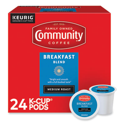 Community Coffee KEURIG DR PEPPER 5000374324 Community Coffee® Breakfast Blend K-Cup, 24/Box 5000374324