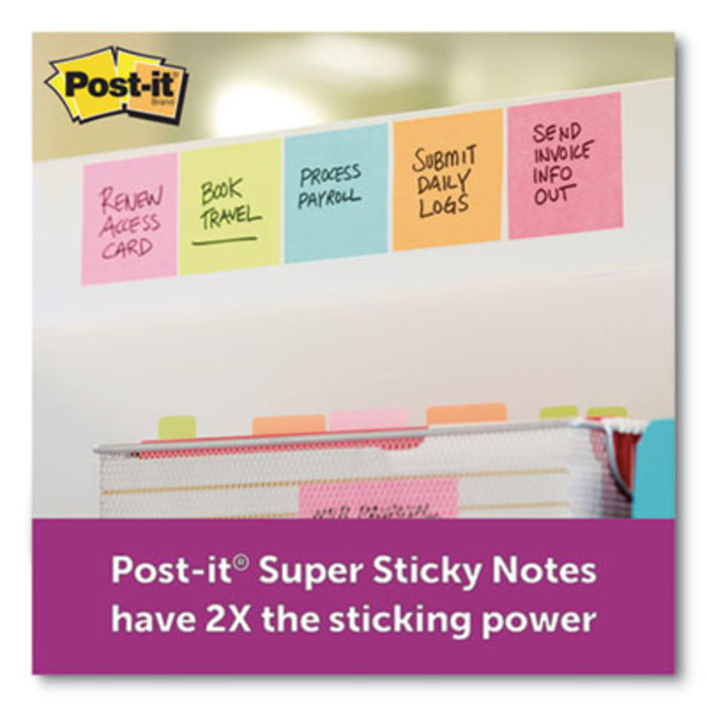 Post-it Notes Super Sticky 3M/COMMERCIAL TAPE DIV. 654-5SSMIA Post-it® Notes Super Sticky PADS,SS,NOTES3"X3",MIAMI 654-5SSMIA