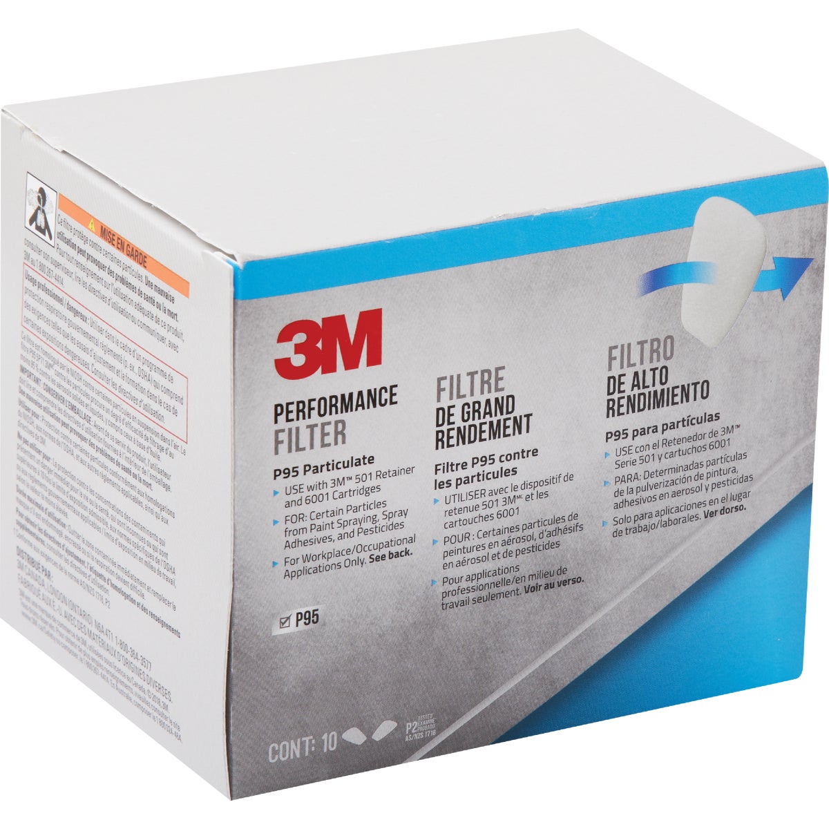 3M 5P71P10-C 3M P95 Replacement Particulate Pre-Filter (10-Pack) 5P71P10-C