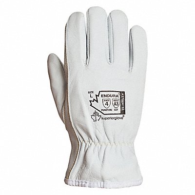 Endura 378GKTKLS Endura Leather Gloves: S ( 7 ), Drivers Glove, Goatskin, Premium, ANSI Cut Level A3, Full, 1 PR  378GKTKLS