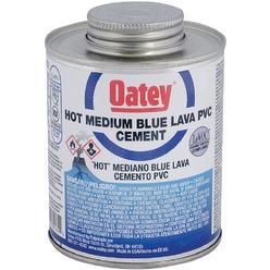 Oatey 32161 Oatey 8 Oz. Medium Bodied Blue Lava PVC Cement 32161