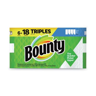 Bounty PROCTER & GAMBLE 67001/05630 Bounty® TOWEL,TRIP RL,6PK 67001/05630
