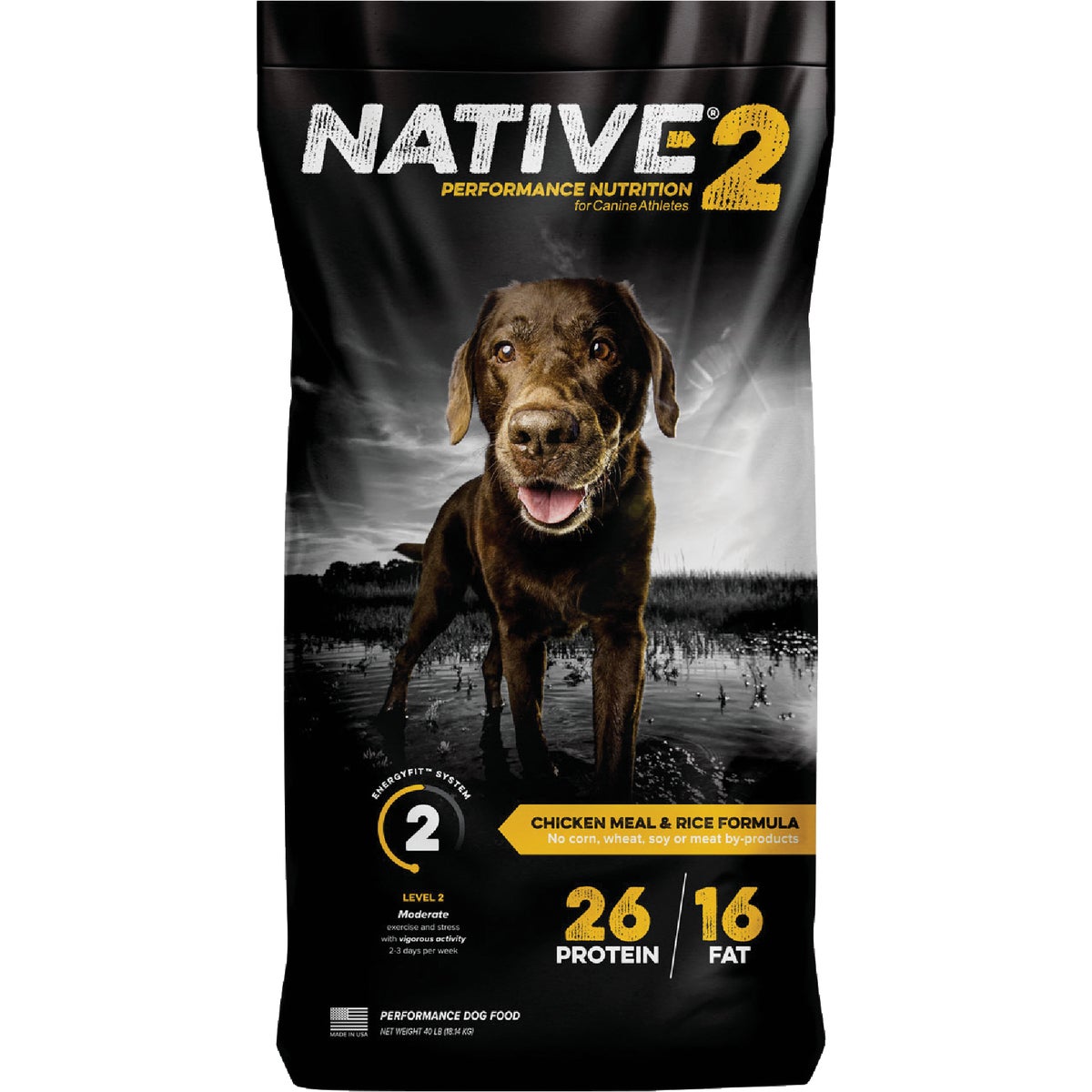 Native Kent 7269 Kent Native Performance 40 Lb. Dry Dog Food, Energy Level 2 7269