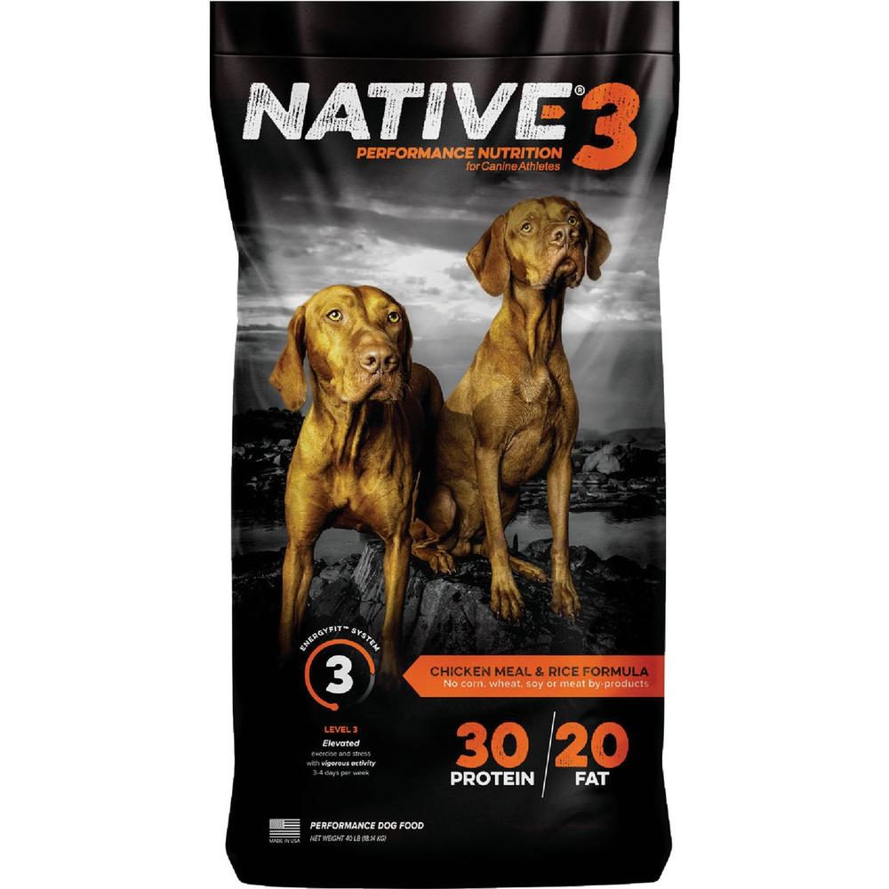 Native Kent 7272 Kent Native Performance 40 Lb. Dry Dog Food, Energy Level 3 7272