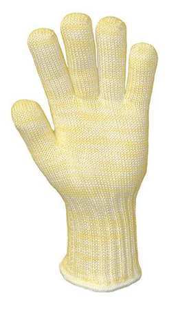 Wells Lamont 2610M-GR Wells Lamont Heat Resistant Glove,M,Yellow/White,PK12 2610M-GR