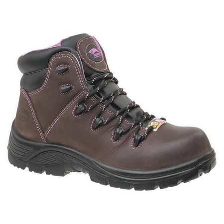 Avenger Safety Footwear A7123-W Avenger Safety Footwear 6-Inch Work Boot,W,9 1/2,Brown,PR  A7123-W