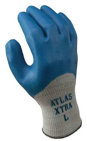 Showa 305XL-10 Showa Coated Gloves,Blue/Gray,XL,PR  305XL-10