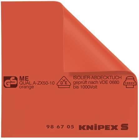 Knipex 98 67 05 Knipex Insulated Mat,19-11/16 x 19-11/16 In,Red 98 67 05