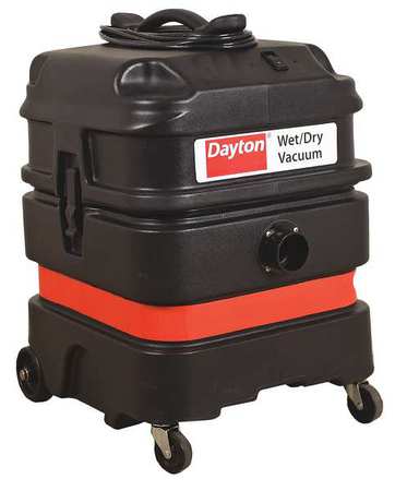 Dayton MV-1300-0GEV Dayton Shop Vacuum,13 gal.,Plastic,108 cfm  MV-1300-0GEV
