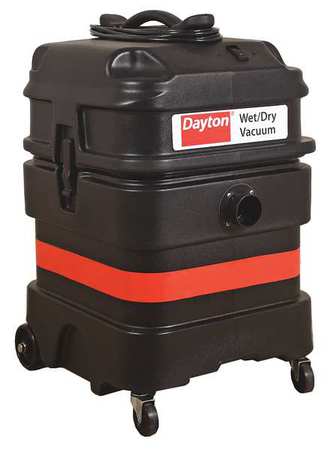 Dayton MV-1800-0GEV Dayton Shop Vacuum,18 gal.,Plastic,108 cfm  MV-1800-0GEV