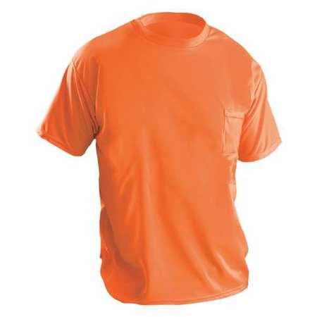 Occunomix LUX-XSSPB-OS Occunomix T-Shirt,Hi-Vis Orange,S  LUX-XSSPB-OS