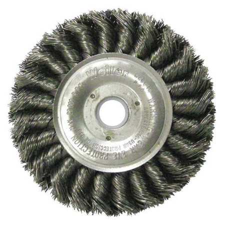 Westward 88395 Westward Wire Wheel Brush,Max. RPM 20,000,1/2in W  88395
