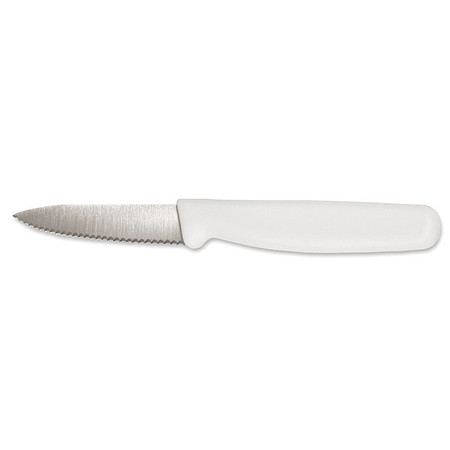 Crestware KN03 Crestware Paring Knife,3 1/2 in Blade,White Handle KN03
