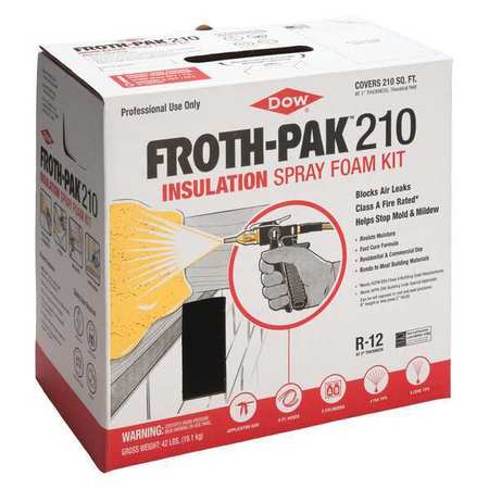 Froth-Pak 12031897 Froth-Pak Insulating Spray Foam Kit,Cream,42 lb  12031897