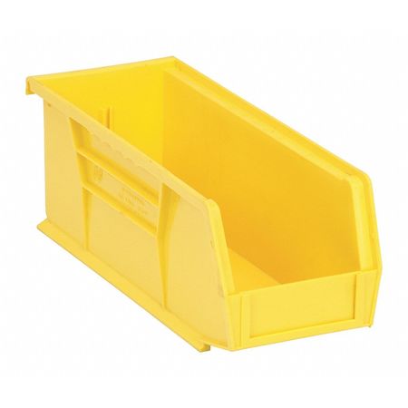 Quantum Storage Systems QUS224YL Quantum Storage Systems Hang and Stack Bin,Yellow,PP,4 in  QUS224YL