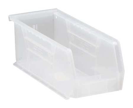 Quantum Storage Systems QUS224CL Quantum Storage Systems Hang and Stack Bin,Clear,PP,4 in  QUS224CL
