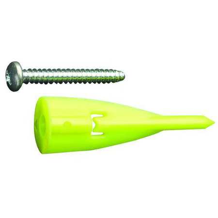 Wallclaw Anchors PCK-WC25-YS Wallclaw Anchors Wall Anchor,Plastic,2 in L,PK25 PCK-WC25-YS