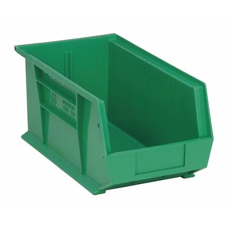 Quantum Storage Systems QUS240GN Quantum Storage Systems Hang and Stack Bin,Green,PP,7 in  QUS240GN