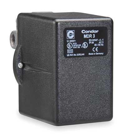 Condor Usa 31EGXXXX Condor Usa Pressure Switch,3PST,80/100 psi,Diaphrgm 31EGXXXX