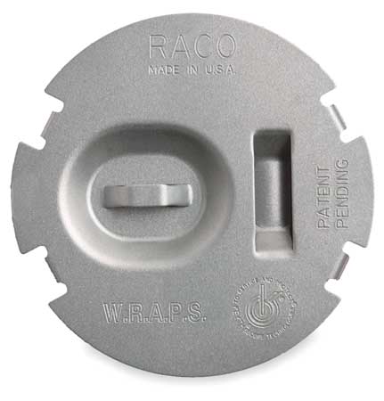 Raco 700F Raco Electrical Box Cover,Round,Flat  700F