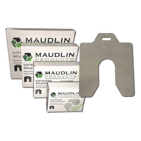 Maudlin Products MSB003-20 Maudlin Products Slotted Shim,Tabbed,0.003" Thk,3" L,PK20 MSB003-20
