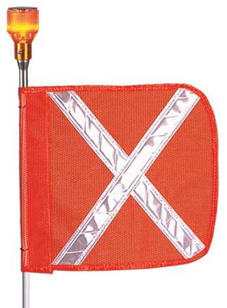 Checkers Industrial Prod Inc FS10XL-O Checkers Warning Whip,HD,10 Ft,X Flag and Socket  FS10XL-O