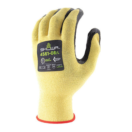 Showa 4561XXL-10 Showa Glove,A4,Black/Yellow,2XL Size  4561XXL-10