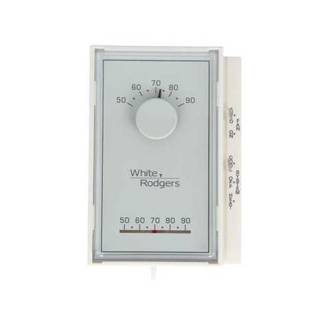 White-Rodgers 1E56N-444 White-Rodgers Low Volt NP Analog Tstat Heat/Cool 1E56N-444