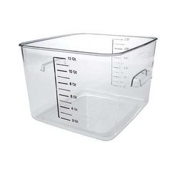 Rubbermaid Commercial FG631200CLR Rubbermaid Commercial Food Storage Container,11.31 in L,Clear FG631200CLR