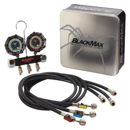 Blackmax MBH4P5EZ Blackmax Mechanical Manifold Gauge Set,2 Valves  MBH4P5EZ