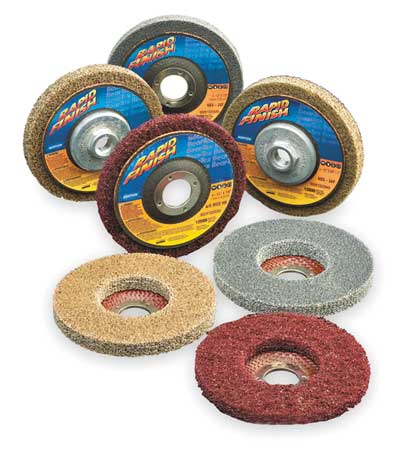Norton Abrasives 66261020547 Norton Abrasives Non-Woven Dep Center Disc, 4 1/2 in Dia 66261020547