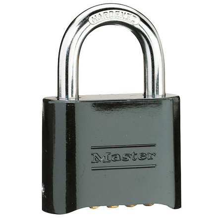 Master Lock 178D Master Lock Combination Padlock,1 1/2in,Rectgle,Blck  178D