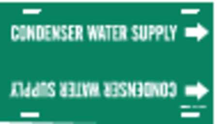 Brady 4041-H Brady Pipe Markr,Condenser Water Supply,10in H  4041-H