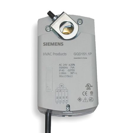 Siemens GQD151.1P Siemens Actuator, Damper, 20 in-lb, 24V AC/DC  GQD151.1P