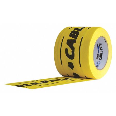 Protapes Cable Path Protapes Gaffer's Tape,Black/Yellow,4inx30 yd,  Cable Path