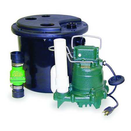 Zoeller 105-0001 Zoeller Sink Drain Pump System,Integral,1/3 HP  105-0001