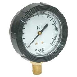 Span LFS-210-5000-G-KEMX Span Pressure Gauge,0 to 5000 psi,2-1/2In  LFS-210-5000-G-KEMX