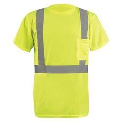 Occunomix LUX-SSETP2B-YM Occunomix T-Shirt,Mens,M,Yellow  LUX-SSETP2B-YM