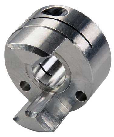 Ruland Manufacturing JC21-6-A Ruland Curved Jaw Coupling Hub,3/8",Aluminum  JC21-6-A